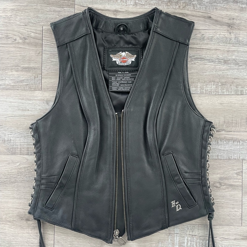Harley Davidson women’s leather vest